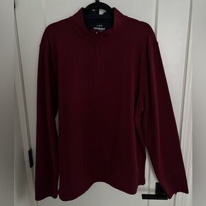 J. Crew Performance Burgundy Quarter-Zip